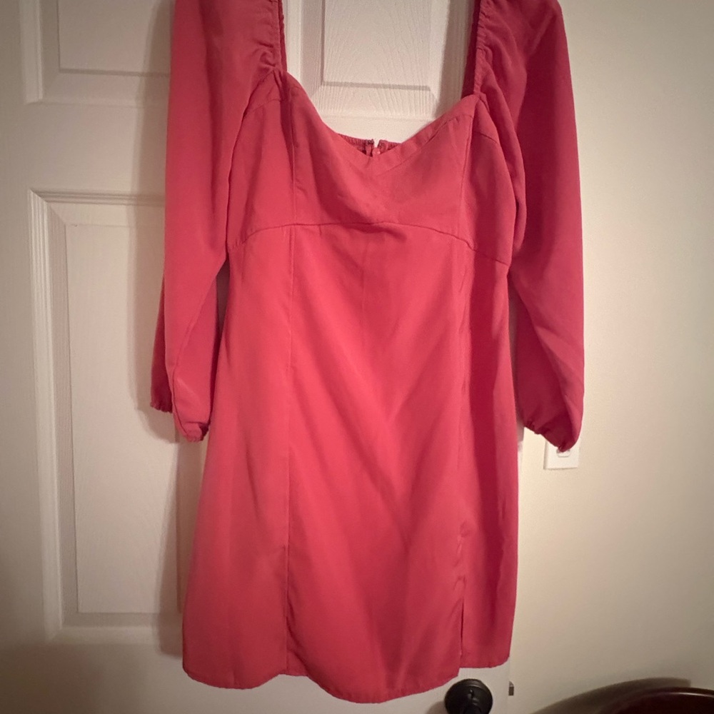 Abercrombie & Fitch Long Sleeve Pink Dress